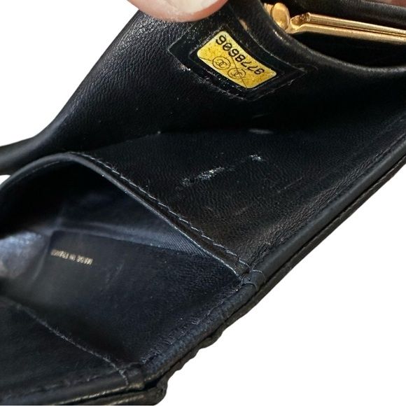 Authentic CHANEL Black Caviar Leather Timeless Long Kisslock Wallet - Picture 12 of 13